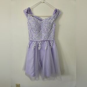Lavender Floral Dress